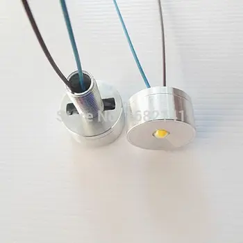 1 Вт Светодиодный чип BeadHigh Power Single lamp Crystal Низкий Потолочный светильник / Точечная лампа, Фитинги для освещения Ламп и фонарей + Зубчатая гайка