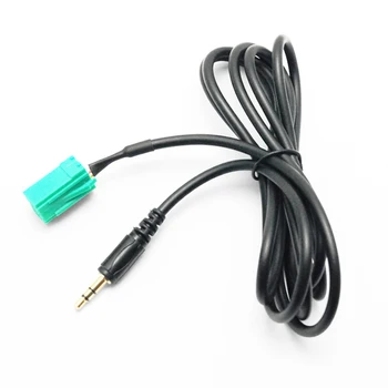 1 м Автоматический кабель линейного ввода аудио AUX CD от 6 контактов до 3,5 мм штекера для Volkswagen Renault