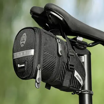 1 шт. креативная светоотражающая подседельная сумка водонепроницаемый непромокаемый велосипед заднее сиденье сумка прочный велосипед футляр для хранения