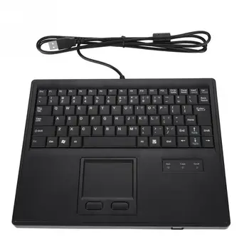 10-дюймовая проводная USB-клавиатура с тачпадом, 84 клавиши сенсорной панели, ножные клавиши с точным сенсорным управлением для настольного ноутбука