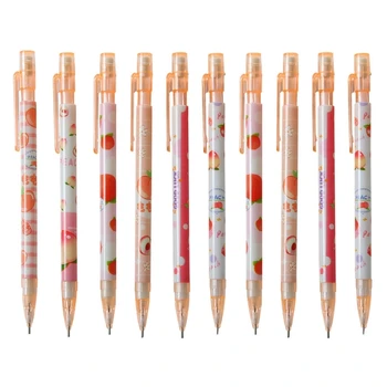 10 Упаковок симпатичного механического карандаша для рисования, письма, школьных канцелярских принадлежностей, канцелярских принадлежностей для студентов, автоматического набора карандашей 0,5 мм