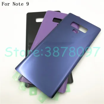 100% Оригинал 6,4 дюйма Для Samsung Galaxy Note9 Note 9 N960 N960U SM-N960U Задняя Крышка Батарейного Отсека Корпус Задней Двери С Логотипом