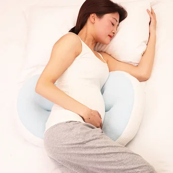 1ШТ Многофункциональная Подушка Для Беременных Женщин Side Sleep U-образная Мягкая Подушка с Регулируемой Опорной Подушкой для Ухода за Телом Живота