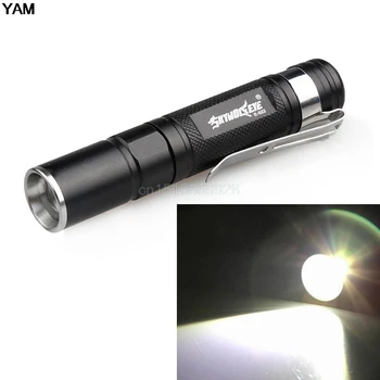 2000ЛМ Водонепроницаемый фонарик, светодиодный карманный фонарик, 1 режим, масштабируемый светодиодный фонарик, мини-фонарик-ручка