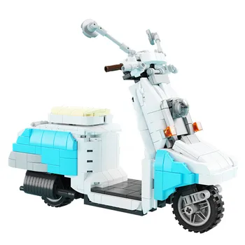 2022 Городское творчество Техническая педаль мотоцикла MOC Модель Строительные блоки Кирпичи Детские игрушки для детей Подарок для девочек