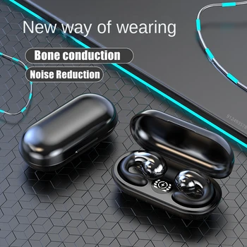 2023 НОВАЯ гарнитура Bluetooth 5.3 с шумоподавлением TWS, Беспроводные спортивные наушники с костной проводимостью, водонепроницаемые наушники для iphone