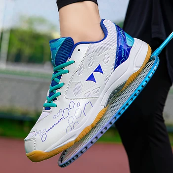 2023 Новые кроссовки для бадминтона, мужские и женские легкие тренировочные теннисные туфли, сетчатая дышащая женская спортивная обувь на открытом воздухе
