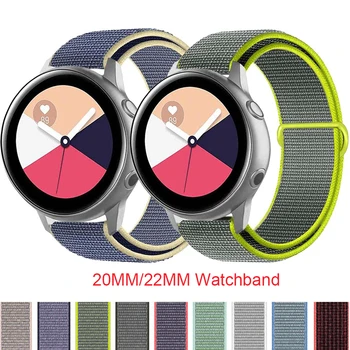 20ММ 22ММ Нейлоновый Ремешок Для Samsung Galaxy Watch 3 45ММ/41ММ 46ММ 42ММ Active2 40 44ММ Смарт-браслет Ремешки Для Gear S3 S2 Correa