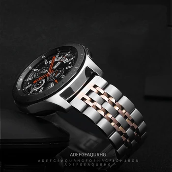 22-миллиметровый ремешок для Samsung Galaxy watch, 46-миллиметровый браслет Gear S3 Frontier / amazfit gtr из нержавеющей стали, ремешок Huawei watch GT 2 / 2e