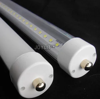 25unit Single FA8 Pin SMD2835 LED Tube Light Лампы Накаливания SMD2835 Люминесцентные T8 2400mm 2.4M 8ft 1.5m 5ft 4ft