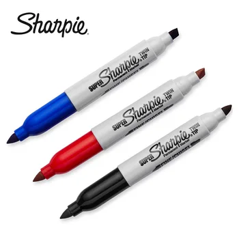 3 цвета, маркер Sharpie с двойной краской, 2 мм и 5 мм, водостойкий перманентный художественный маркер без пыли, канцелярские принадлежности для творчества