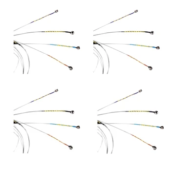 4 комплекта скрипичных струн E-A-D-G с сердечником из алюминиевого сплава, стальные струны с намоткой, детали для музыкальных инструментов