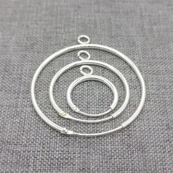 4 шт. Серьги-кольца из стерлингового серебра 925 пробы, Открытое кольцо, Бесконечный ушной компонент-обруч