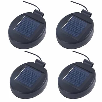 4 шт. Сменный Круглый светодиодный светильник на солнечной батарее Smart Garden, Батарейный блок, Поли-литий-Ионное зарядное устройство, Аксессуары для торшера