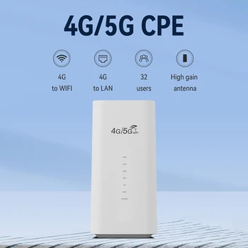 4G LTE WiFi Маршрутизатор 300 Мбит/с CPE 4G WiFi Маршрутизатор 3 RJ45 со Слотом для SIM-карты Широкий Охват Внутренней Антенны Портативная Сеть