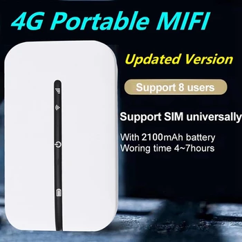 4G MiFi WiFi Маршрутизатор 150 Мбит/с WiFi Модем Автомобильный Мобильный Wifi Беспроводная Точка Доступа Беспроводной MiFi со Слотом для Sim-карты