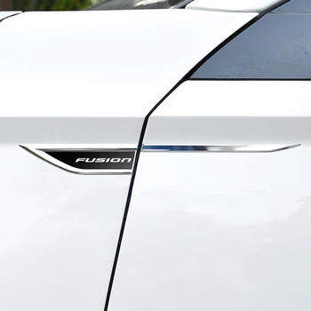 4шт Автомобиль для укладки Бокового крыла, металлической отделки, эмблемы для Ford Fusion, кузова, линии талии, наклейки, Аксессуары