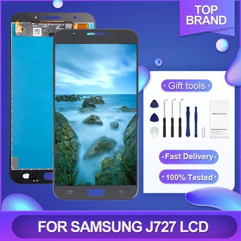 5,5-Дюймовый Дисплей J7 V Для Samsung Galaxy J727 Lcd С Сенсорной Панелью, Дигитайзер Экрана J727 SM-J727P J727V J727A В Сборе С Инструментами