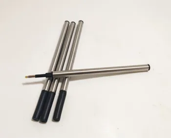 5 шт./ЛОТ Металлические насадки 0,7 мм для роликовой шариковой ручки, деловая ручка, насадки для шариковой ручки длиной 11 см, Офисные школьные принадлежности, канцелярские принадлежности