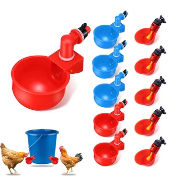5 шт. Стаканчики для воды для цыплят Автоматическое наполнение Поилка для птицы Поилка для цыплят Чашка для кормления перепелов Утка Поилка для цыплят