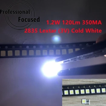 50ШТ Оригинальный LEXTAR 2835 3528 1210 3V 1w-2W SMD LED Для Ремонта Подсветки телевизора Холодный белый ЖК-дисплей С Подсветкой LED