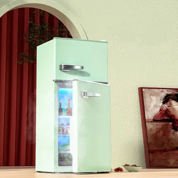58-литровый Небольшой бытовой холодильник с небольшой двойной дверью, Аренда общежития, Офис, Мини-Энергосбережение, Уровень энергопотребления, Энергоэффективность