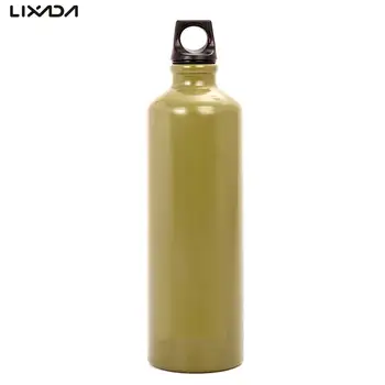 750 мл Алюминиевая масляно-топливная бутылка для кемпинга на открытом воздухе, бутылка для хранения бензобака, прикрепляемая к рюкзаку, переносной топливный бак