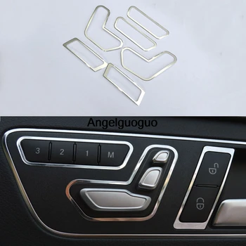 Angelguoguo 6 шт. Крышка кнопки регулировки автокресла для Mercedes Benz E/GLK/CLS/ML/GL/GLE