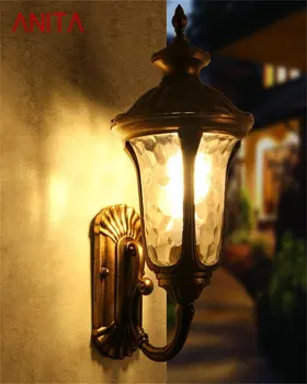 ANITA Классический Наружный настенный светильник LED Водонепроницаемый IP65 Ретро Бра Декоративная лампа для домашнего крыльца