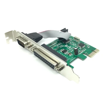 AX99100 1P1S преобразователь расширения PCI-E с последовательным параллельным портом RS232, заменяющий плату PCIE Riser Card