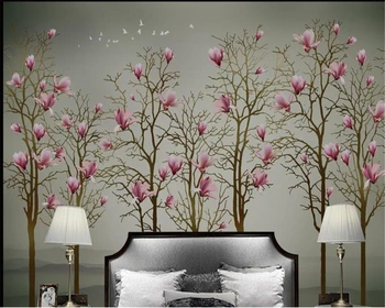 beibehang обои для спальни wal нестандартного размера цветочный лес 3D стерео фреска фон стены behang обои papel de parede