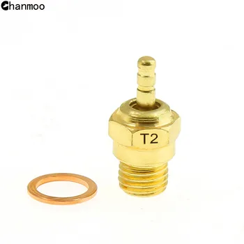 Chanmoo 2шт Свечи накаливания N3 N4 T1 T2 Универсальная деталь нитромотора Spark для HSP 1/8 1/10 Запчасти для радиоуправляемых автомобилей