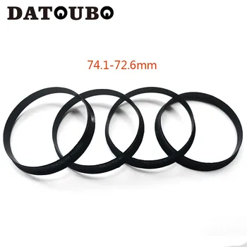 DATOUBO 4 шт центрических кольца ступицы автомобильного колеса из черного пластика, размер 74,1-72,6 мм, 74,1-71,6 мм, 74,1-64,1 центрических кольца