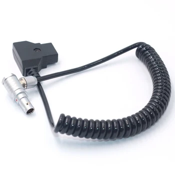 DF AR43 0,5 м D-образный 2-контактный Спиральный кабель Питания под Прямым углом для Беспроводной системы Передачи видео Vaxis CVW Teradek