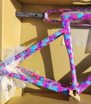 DIY paint color дорожный велосипед frameset ud глянцевый красно-синий велосипед карбоновая рама Камуфляж велосипед карбоновая рама тайвань велосипедная рама 44-58