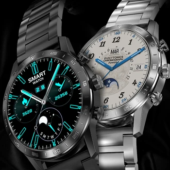 DT70 + Смарт-часы мужские IP68 Водонепроницаемые смарт-часы Спортивные наручные часы из нержавеющей стали Монитор ЭКГ Фитнес-браслет для Android IOS