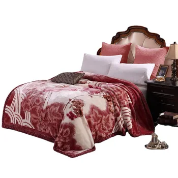 Formtheo Роскошное утолщенное теплое одеяло с вышивкой Рашель, зимняя кровать, флисовое одеяло Chucky 200 * 230 см