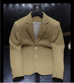 G08262 Модные Мужские Пальто и Куртки 2023 Взлетно-посадочной полосы Роскошный известный Бренд Европейский Дизайн вечерние стиль Мужская Одежда
