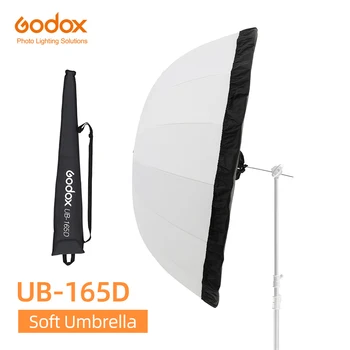 Godox UB-165D 165см Белый Параболический Светоотражающий Прозрачный Мягкий Зонт Studio Light Umbrella с Черным Серебристым Рассеивателем