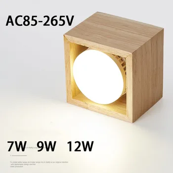 Gx53 Светодиодная Лампа Под Шкаф Luminaie 7 Вт 9 Вт 12 Вт Потолочная Лампа Для шкафа 85-265 В Светодиодный Прожектор Холодный Теплый Белый pucklight's