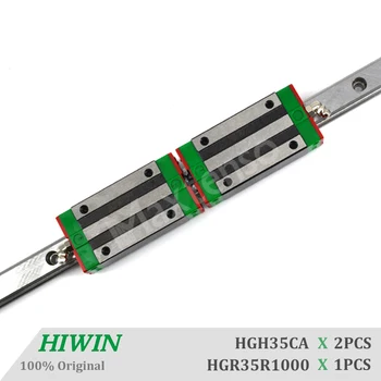 HIWIN HGH35CA Блокирует Линейную Направляющую 1000 мм в комплекте с шариковым винтом HGR35 Детали Станка с ЧПУ Линейный Подшипник Детали с ЧПУ Высокой точности