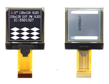 IPS 1,5-дюймовый 24-контактный Белый PM OLED-экран SSD1327 Drive IC 128 * 128 Параллельный/IIC /SPI Интерфейс 3.3 В