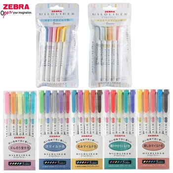 Japan Zebra Mildliner 35 Пастельных мягких цветов, маркер для мягких линий, маркер для офисных заметок, разметка иллюстраций.