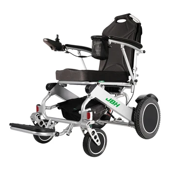 JBH емкостью 200 кг складная портативная инвалидная коляска с литиевой батареей для пожилых людей