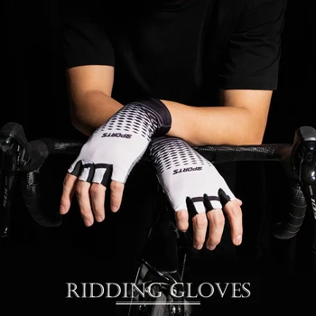 Kapvoe/ Новые велосипедные перчатки, мужские и женские перчатки с полупальцами, дышащие велосипедные перчатки, противоскользящие, защищающие от пота спортивные перчатки, велосипедные перчатки