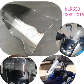 KLR650 2008-2015 Ветрозащитный экран Аксессуары для мотоциклов Высококачественный ABS 4 мм Лобовое стекло мотоцикла для Kawasaki