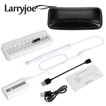 Larryjoe 8,8 мм 1,3 МП Беспроводной WiFi Медицинский Эндоскоп Ушной Отоскоп Камера Водонепроницаемый Эндоскоп Камера Для Android ПК iphone IOS