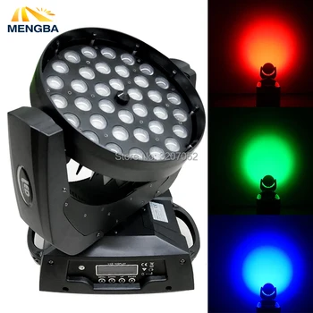 MengBa LED 36x10w RGBW 4в1 Wash / Zoom Light DMX512 Движущийся Головной Свет Профессиональный DJ / Бар / Вечеринка /Шоу / Сценический Свет / Свадьба