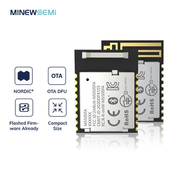 MinewSemi Передатчик Приемник nRF52832 5.0 Mesh Bluetooth Керамическая Антенна Модуль BLE С Сертификатом CE FCC RoHS BQB