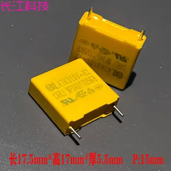 Mkp 0,47 мкф 474 470nf 310v 275v X2 Датчик безопасности Тонкопленочный конденсатор P15